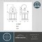 Vaxcel Wellington Aluminum 6-in. 1 Light Dusk to Dawn Medium Bronze Outdoor Wall Lantern Clear Glass T0738 - alternate 3